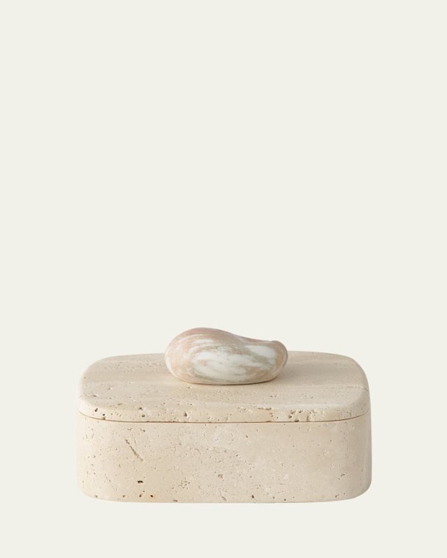 Pietra Travertine & Rose Marble Box